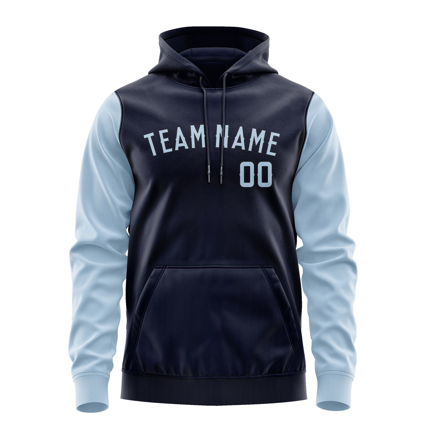 Custom Navy Light Blue Hoodie 1111080811B31708