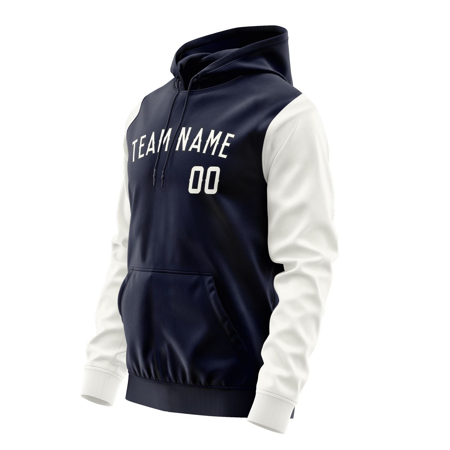 Custom Navy White Hoodie 1111181811B31718