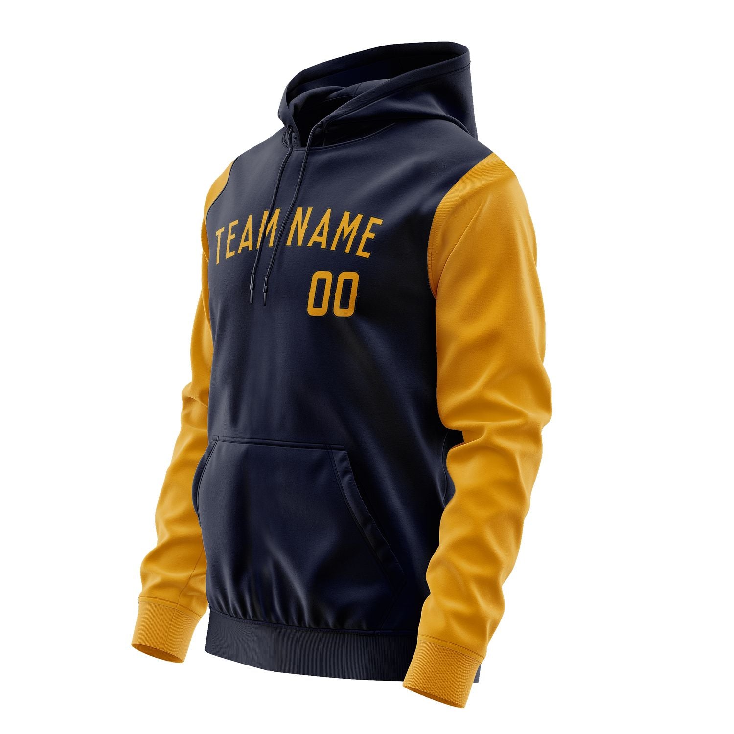 Custom Navy Yellow Hoodie 1111191911B31719
