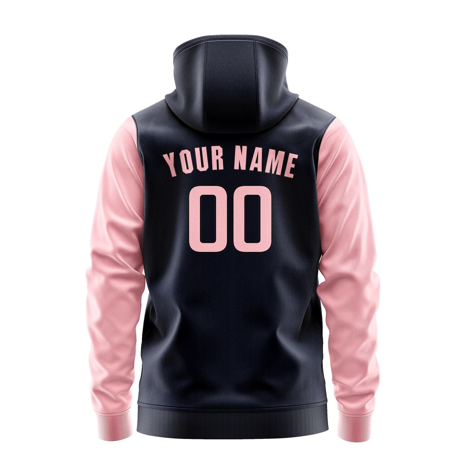 Custom Navy Light Pink Hoodie 1111212111B31721