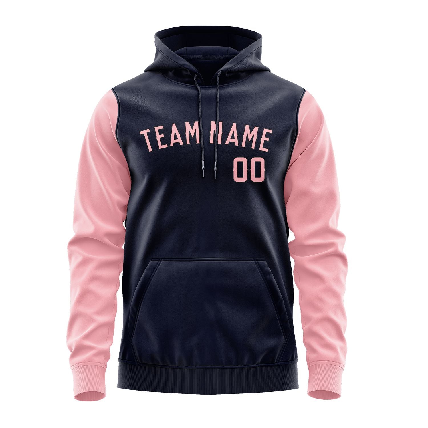 Custom Navy Light Pink Hoodie 1111212111B31721