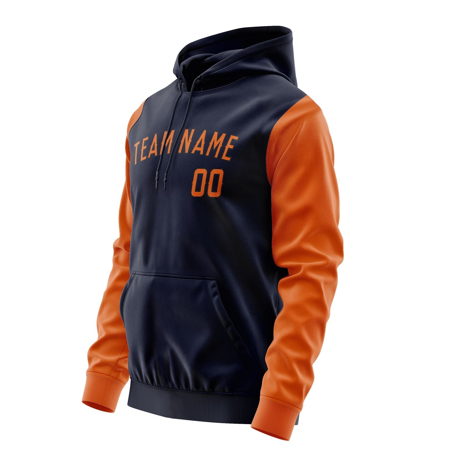 Custom Navy Orange Hoodie 1111282811B31728