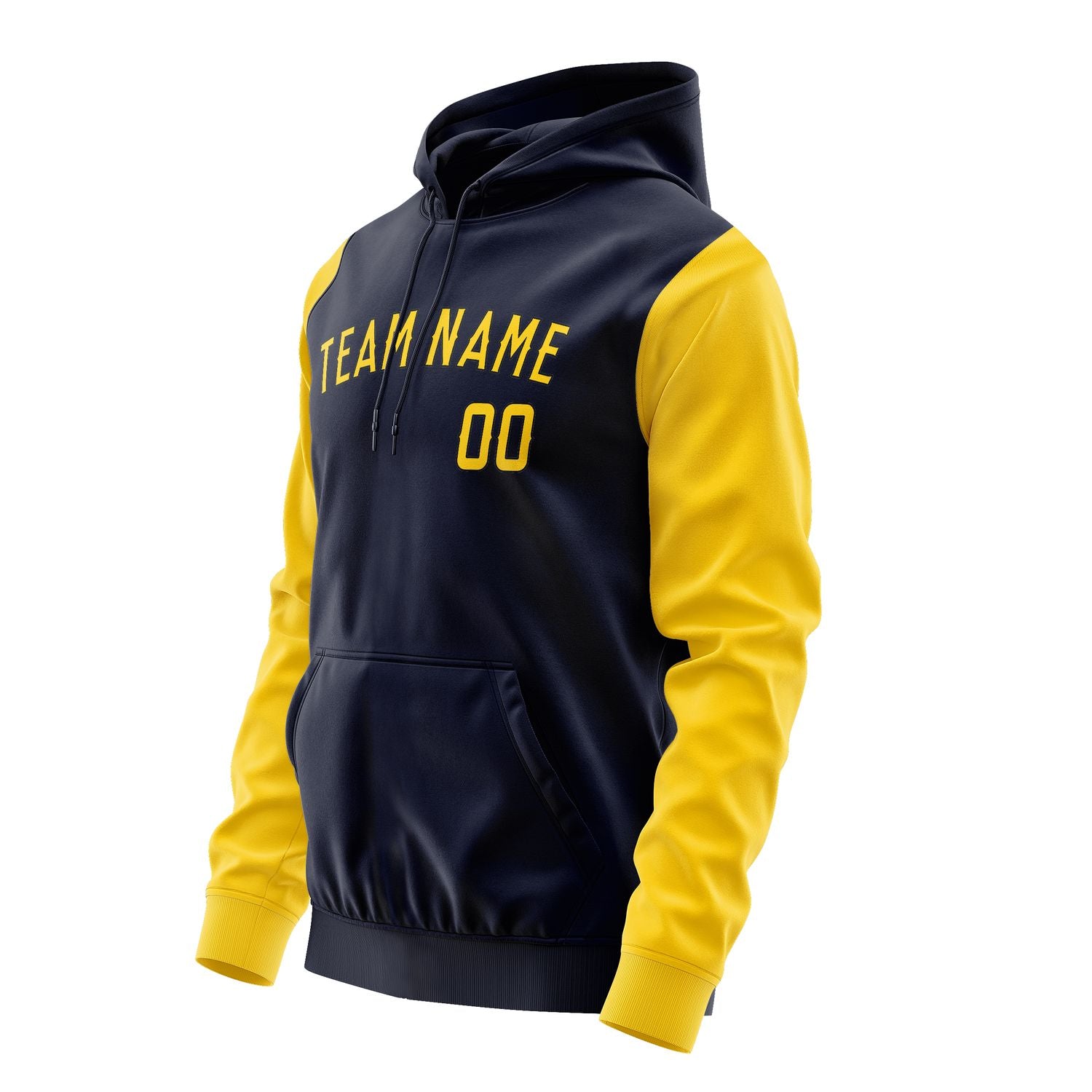 Custom Navy Gold Hoodie 1111303011B31730