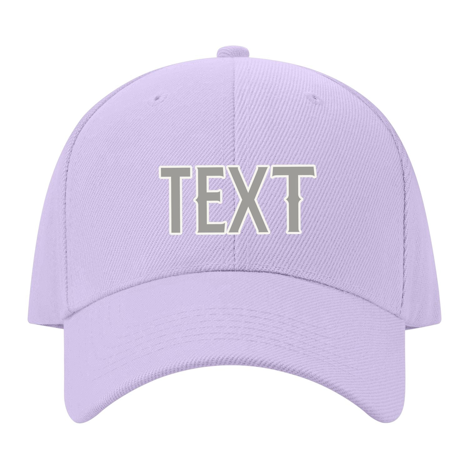 Custom Lavender Gray Light Green Hat 12B21804