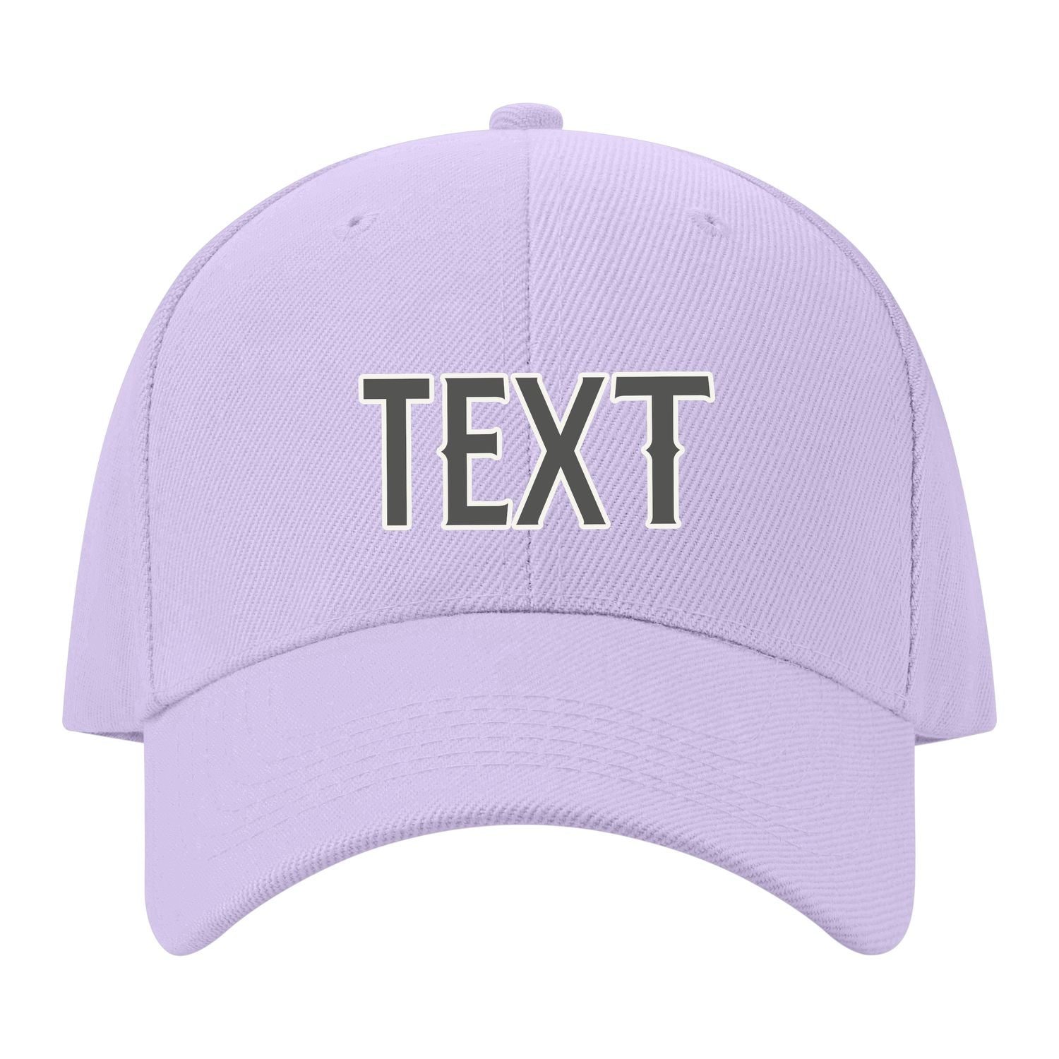 Custom Lavender Gray Orange Hat 12B21820