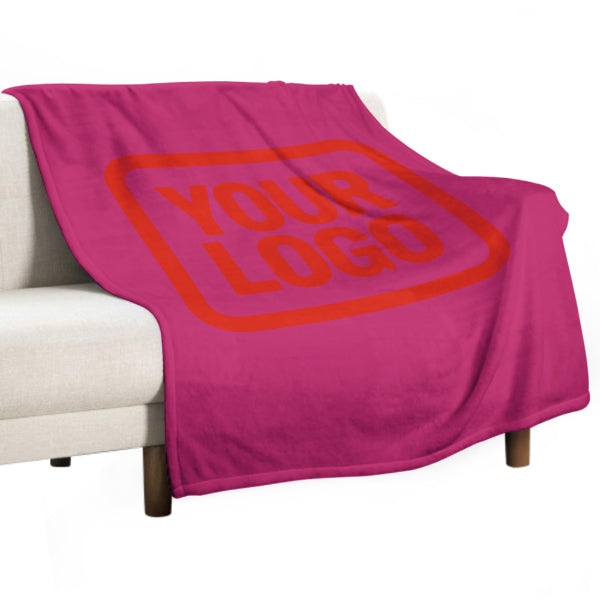 Custom Pink Orange-Red Blanket