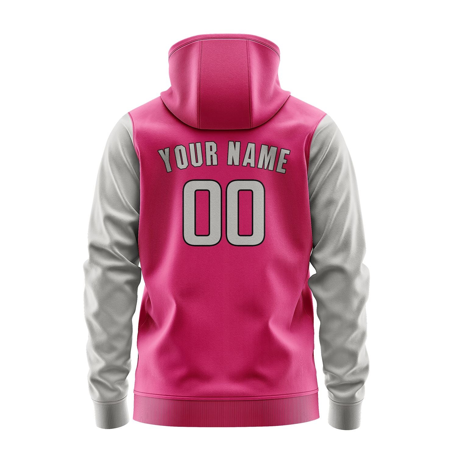 Custom Pink Gray Hoodie 1313040413B31704