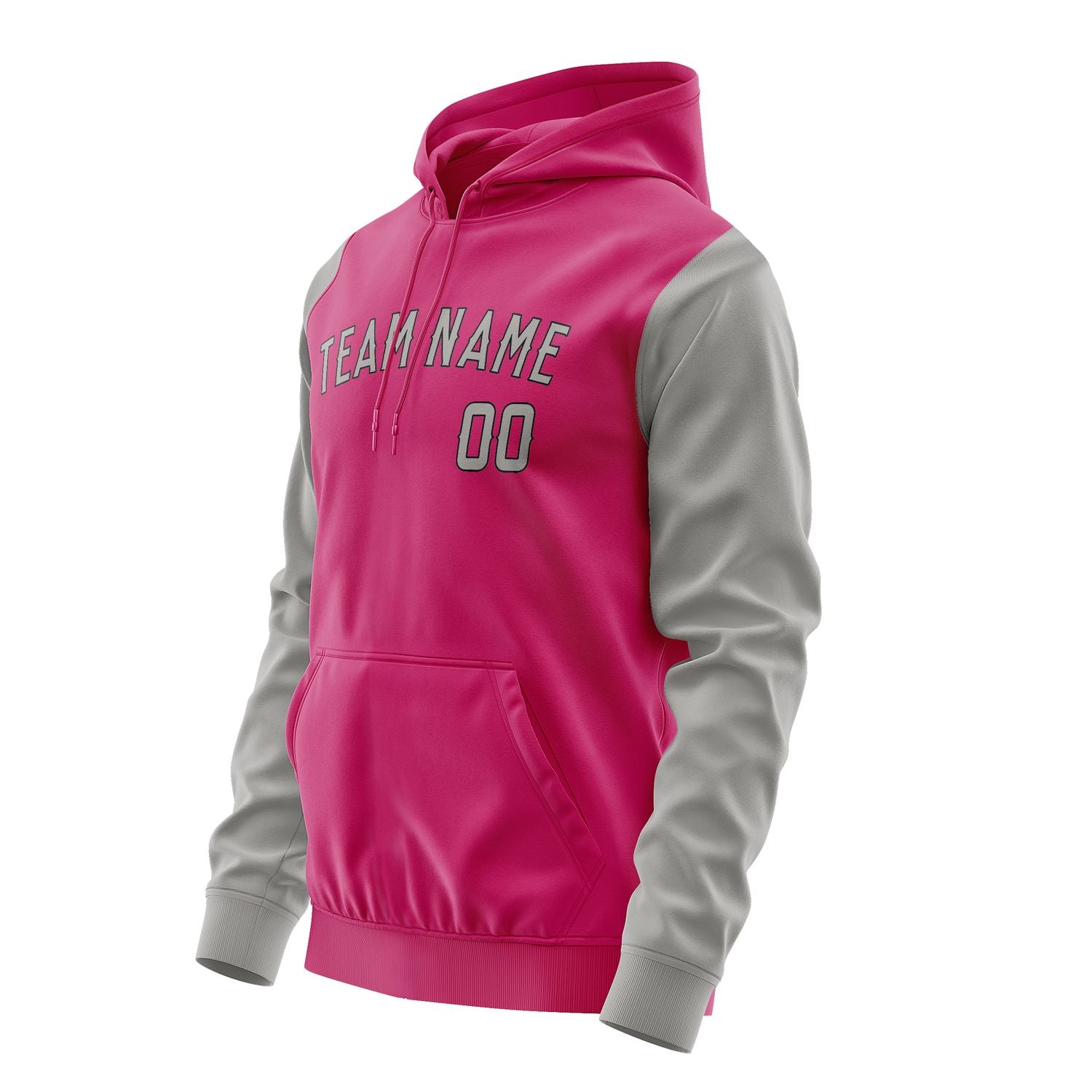 Custom Pink Gray Hoodie 1313040413B31704