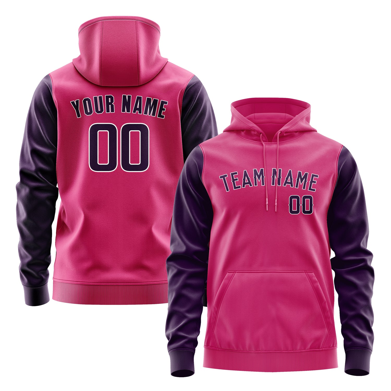 Custom Pink Purple Hoodie 1313070713B31807