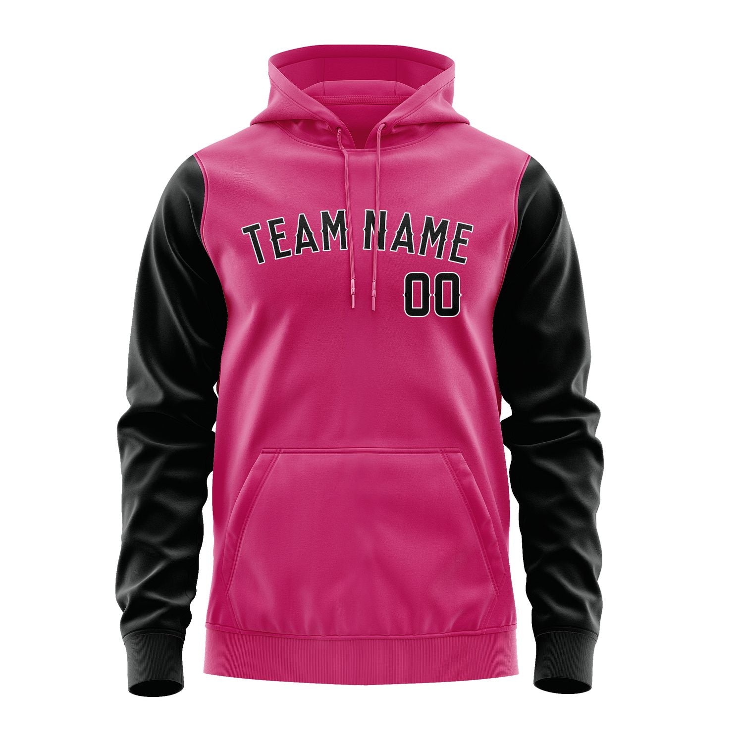 Custom Pink Black Hoodie 1313171713B31817