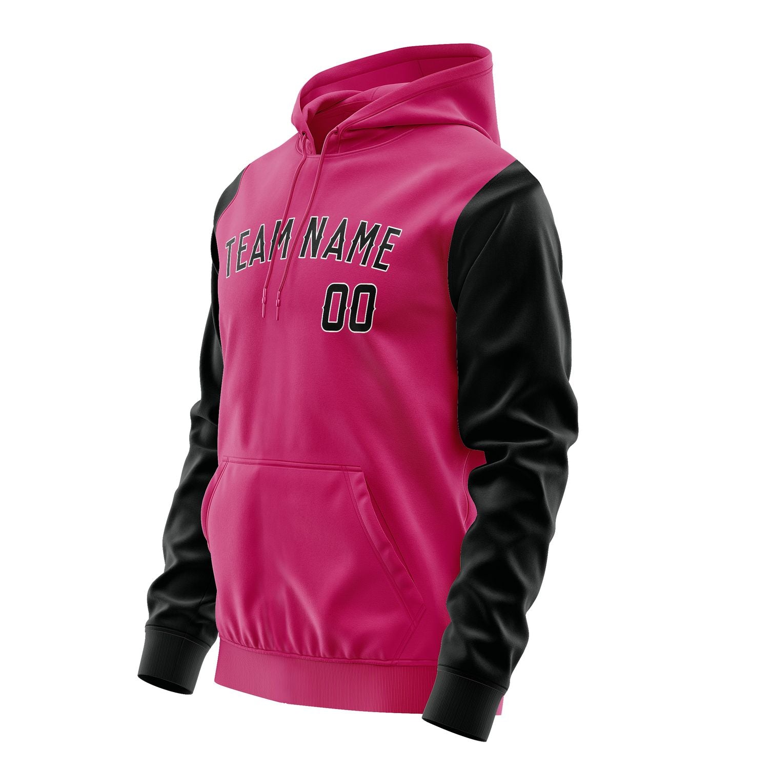 Custom Pink Black Hoodie 1313171713B31817