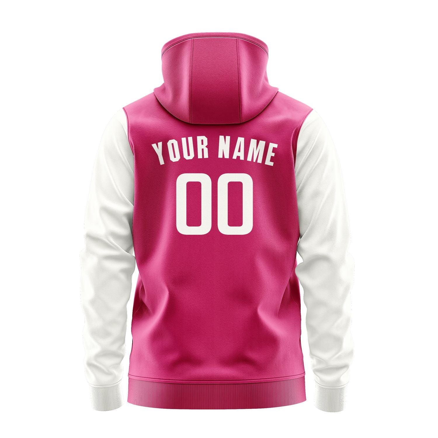 Custom Pink White Hoodie 1313181813B31818