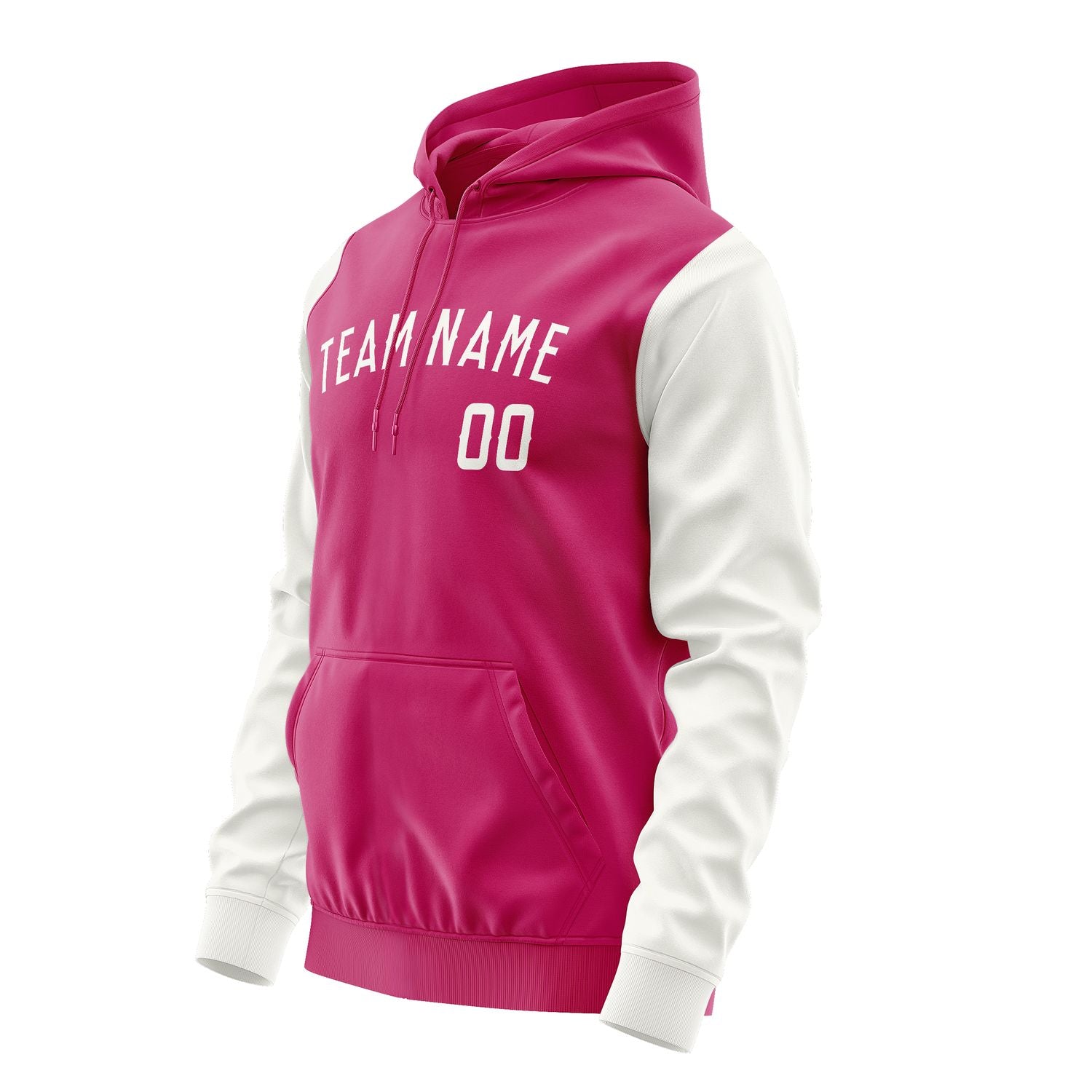 Custom Pink White Hoodie 1313181813B31818