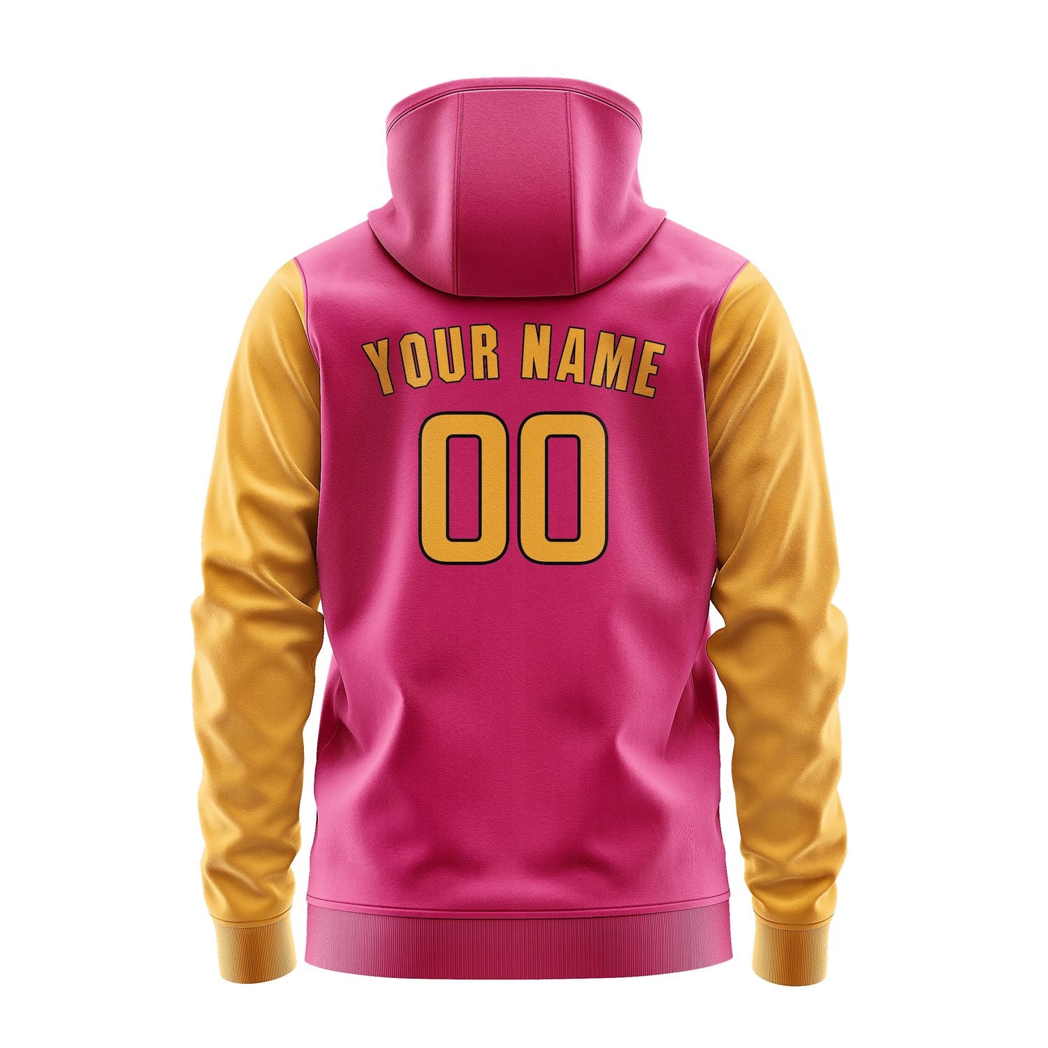 Custom Pink Yellow Hoodie 1313191913B31719