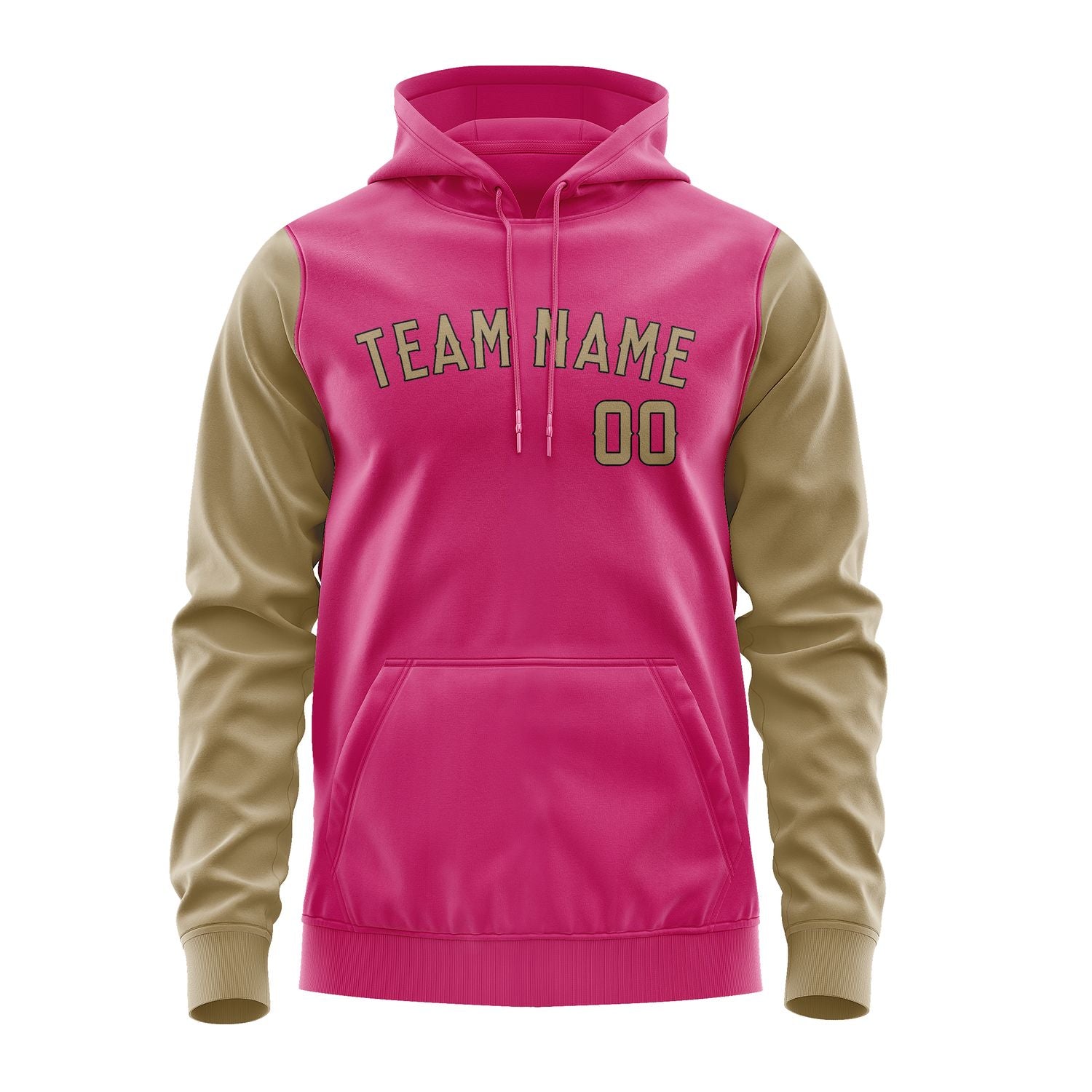 Custom Pink Light Khaki Hoodie 1313252513B31725