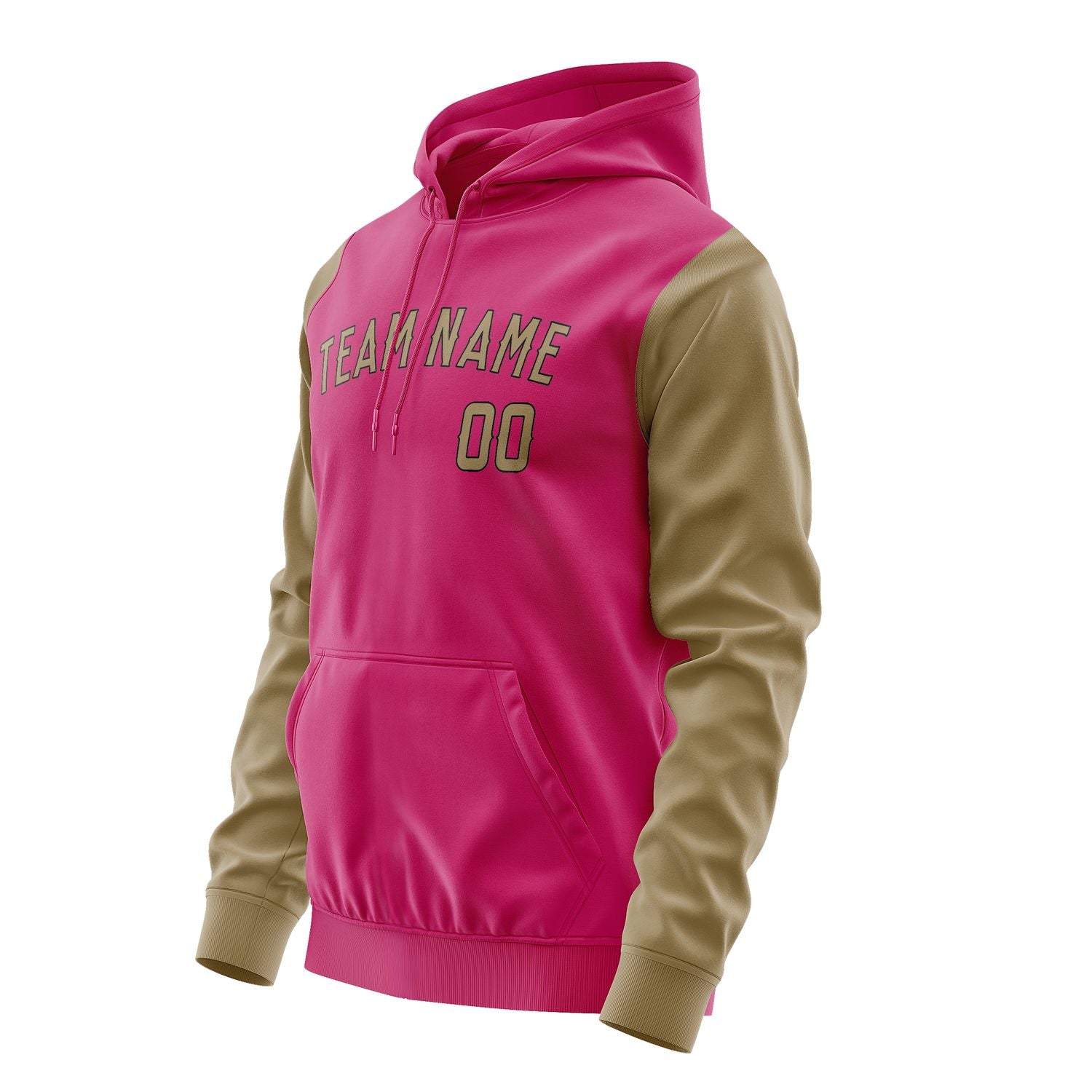 Custom Pink Light Khaki Hoodie 1313252513B31725