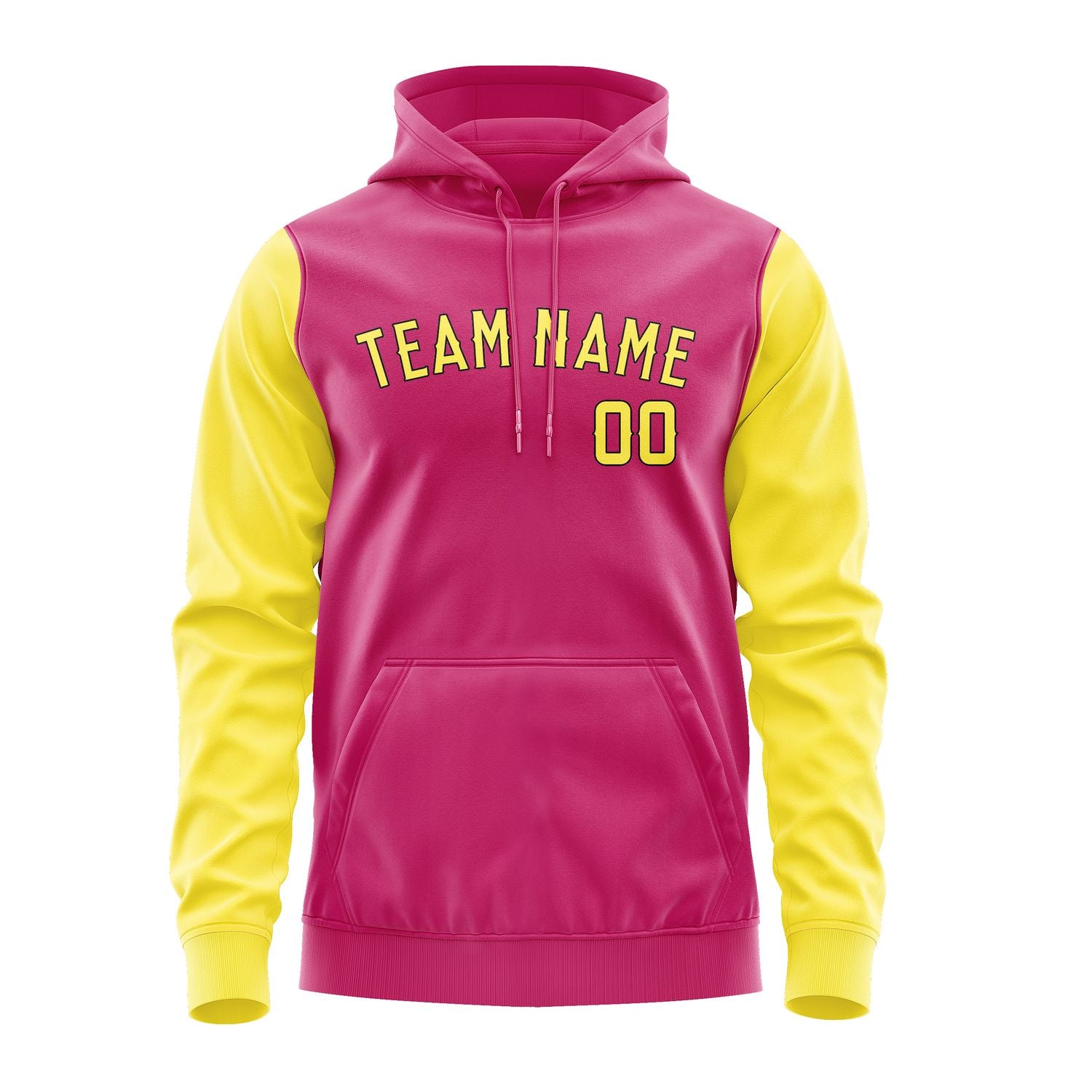 Custom Pink Light Yellow Hoodie 1313262613B31726