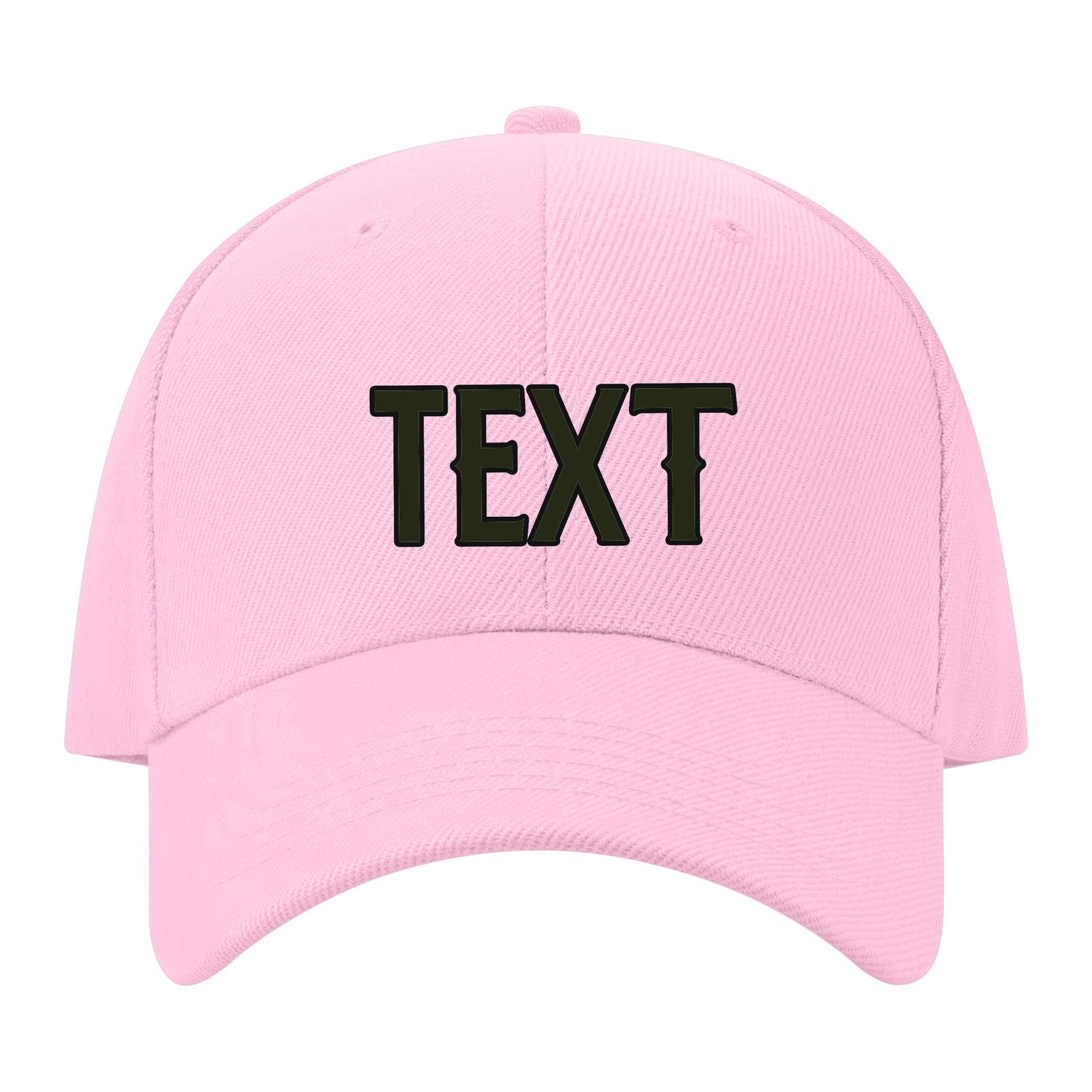 Custom Light Pink White Hat 13B21702