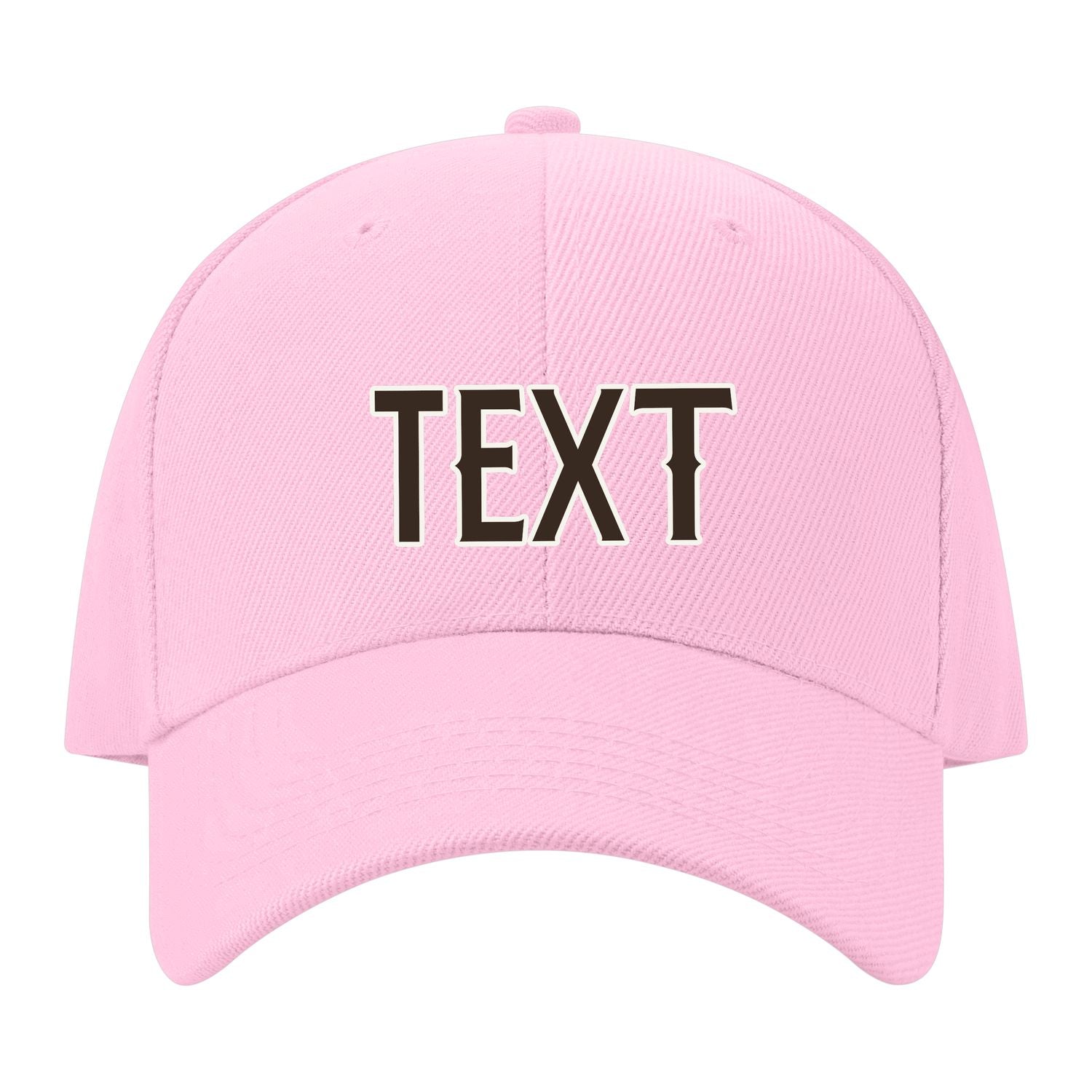 Custom Light Pink Black Hat 13B21801