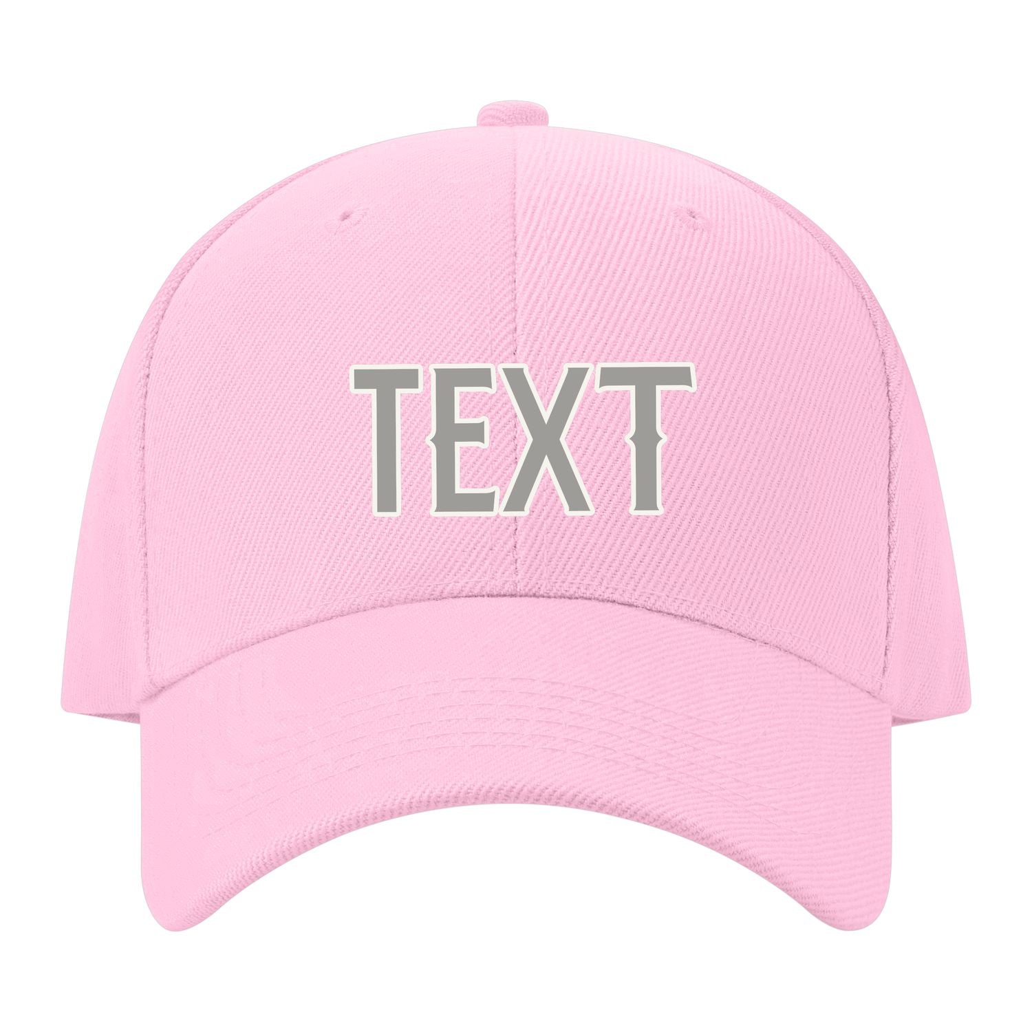 Custom Light Pink Light Green Hat 13B21804