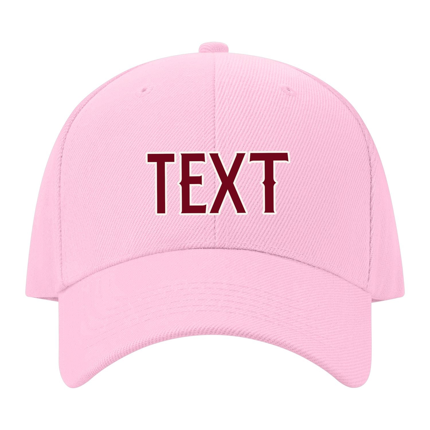Custom Light Pink Khaki Hat 13B21815