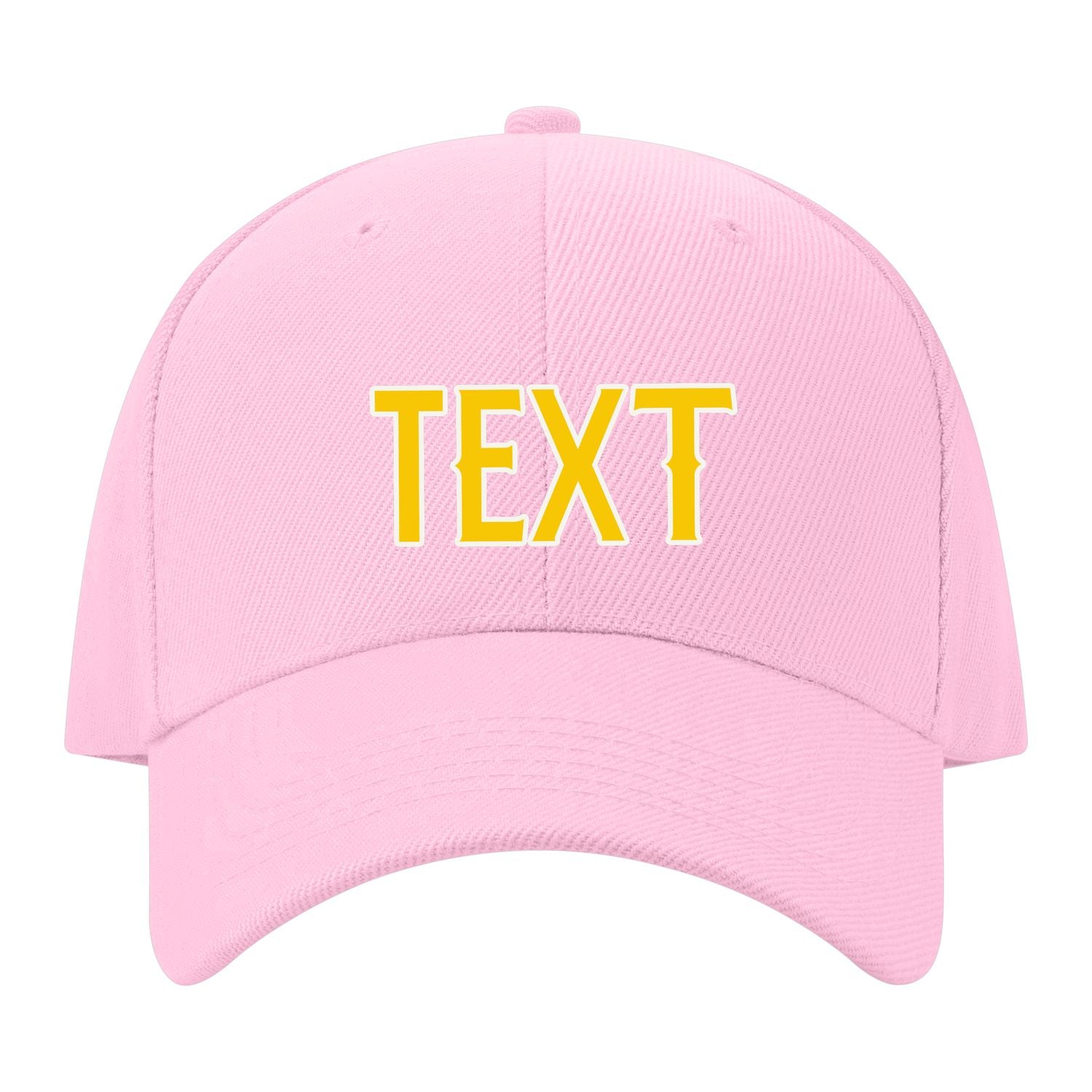 Custom Light Pink Peach Powder Hat 13B21830