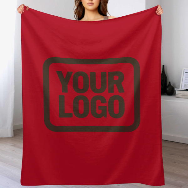 Custom Red Brown Blanket