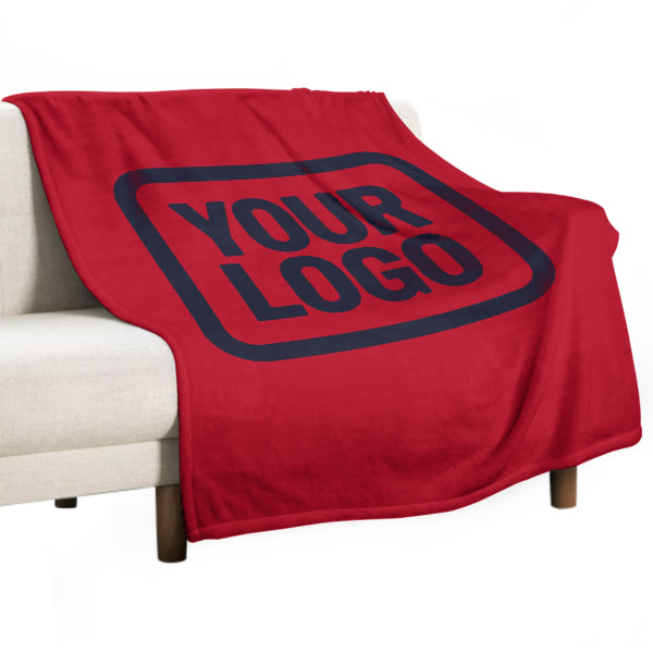 Custom Red Steel Blue Blanket