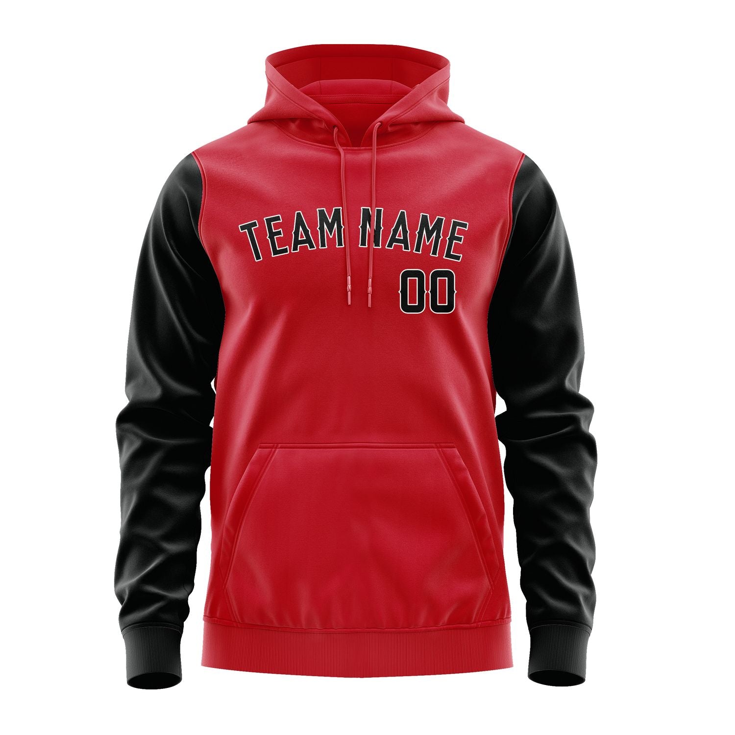 Custom Red Black Hoodie 1414171714B31817