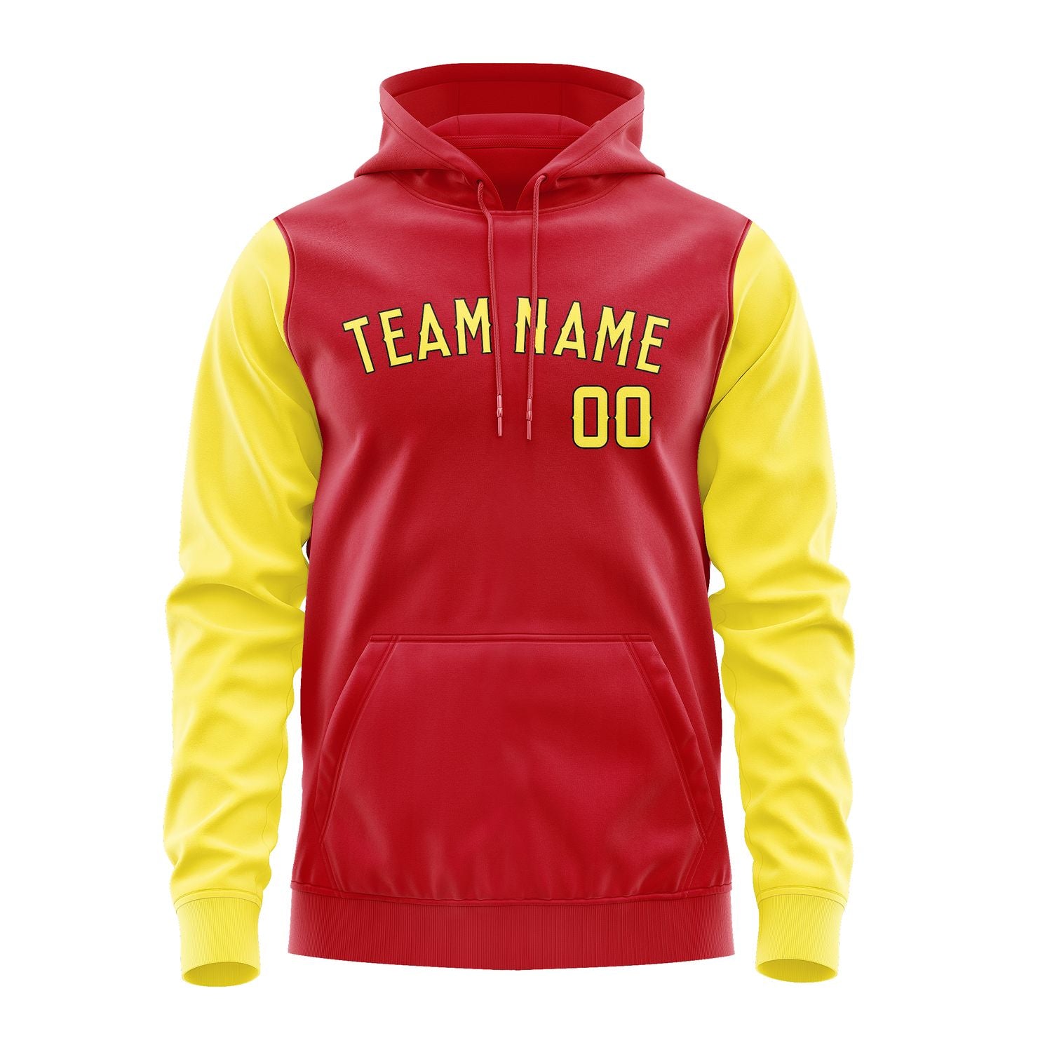 Custom Red Light Yellow Hoodie 1414262614B31726