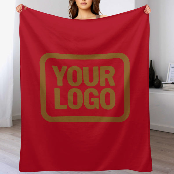 Custom Red Khaki Blanket