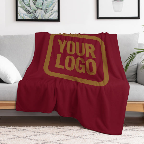 Custom Crimson Khaki Blanket