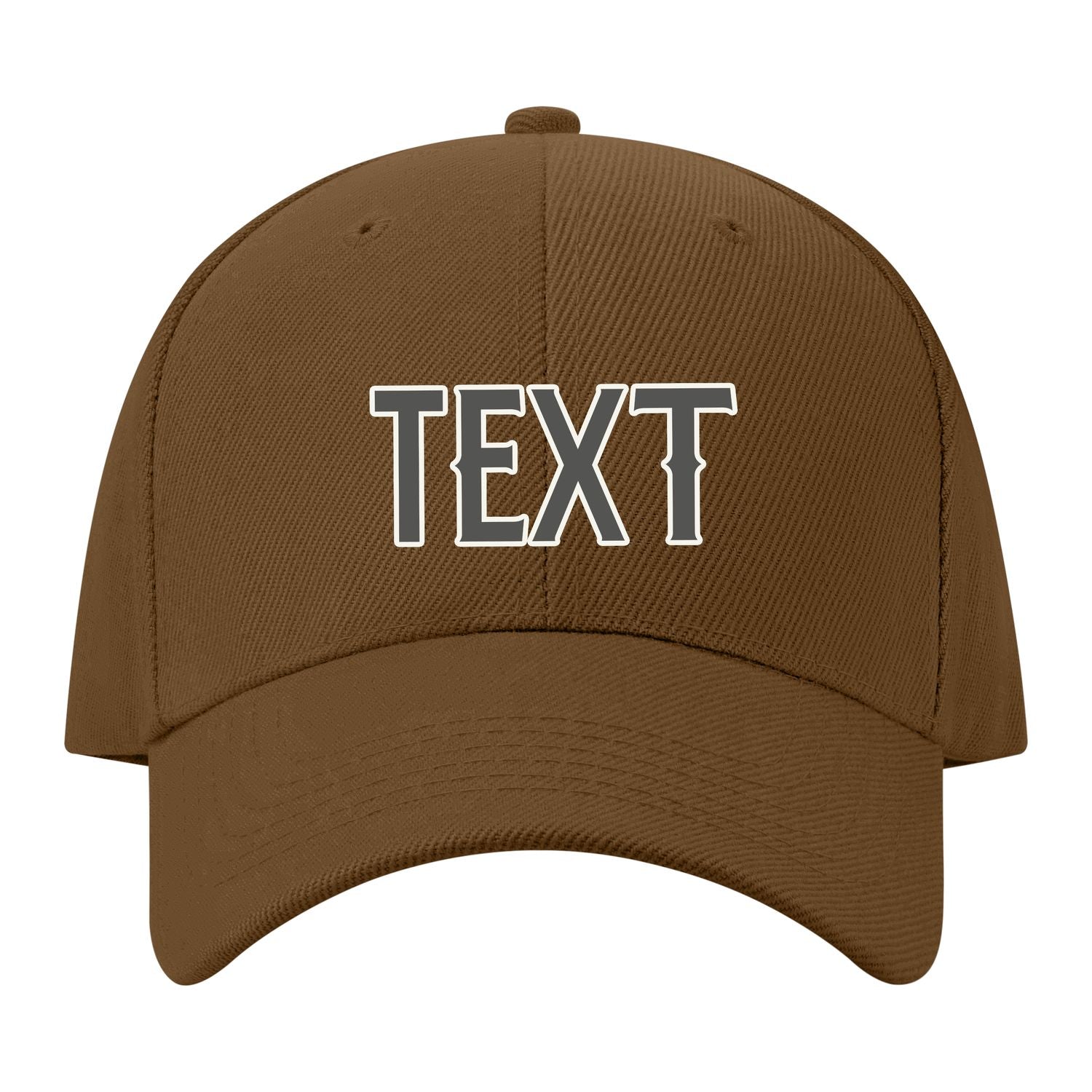Custom Khaki Orange Hat 15B21820