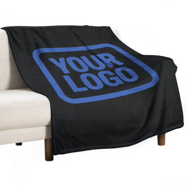 Custom Black Sky Blue Blanket