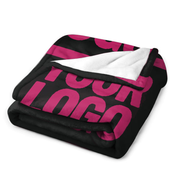 Custom Black Pink Blanket