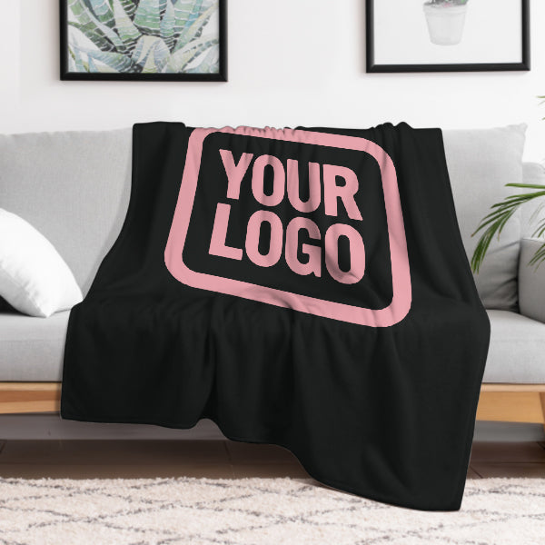 Custom Black Pink Blanket