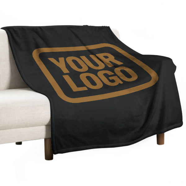 Custom Black Khaki Blanket