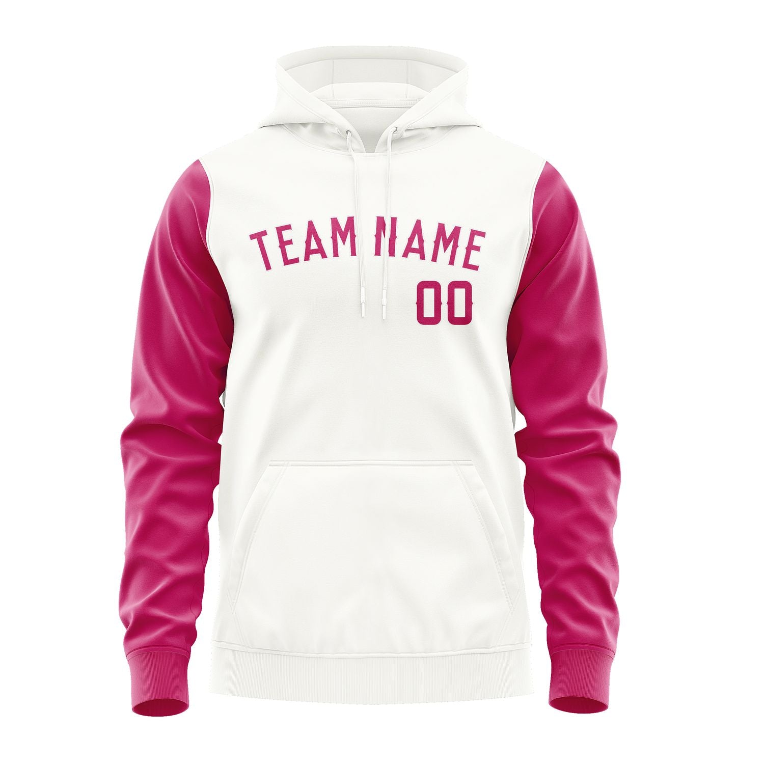 Custom White Pink Hoodie 1818131318B31813