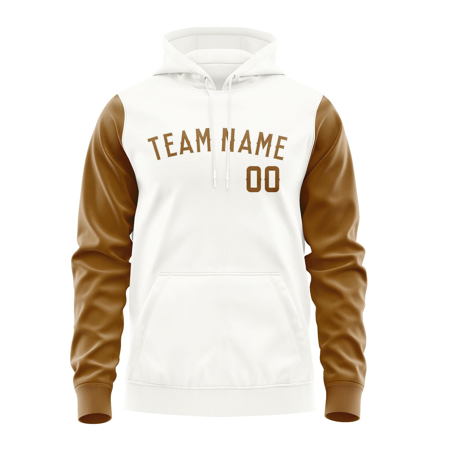 Custom White Khaki Hoodie 1818222218B31822