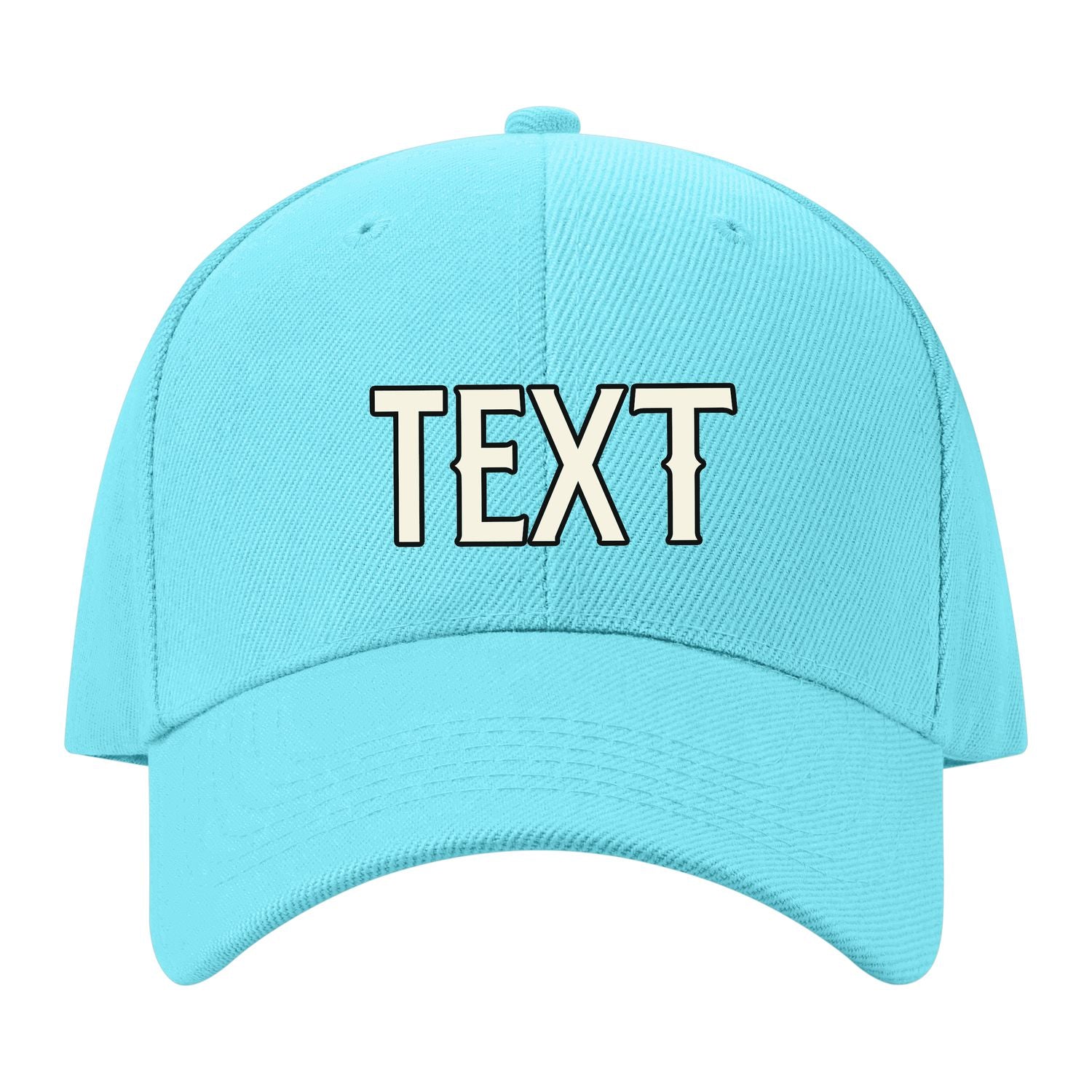Custom Pale Ice Blue Light Purple Hat 18B21703