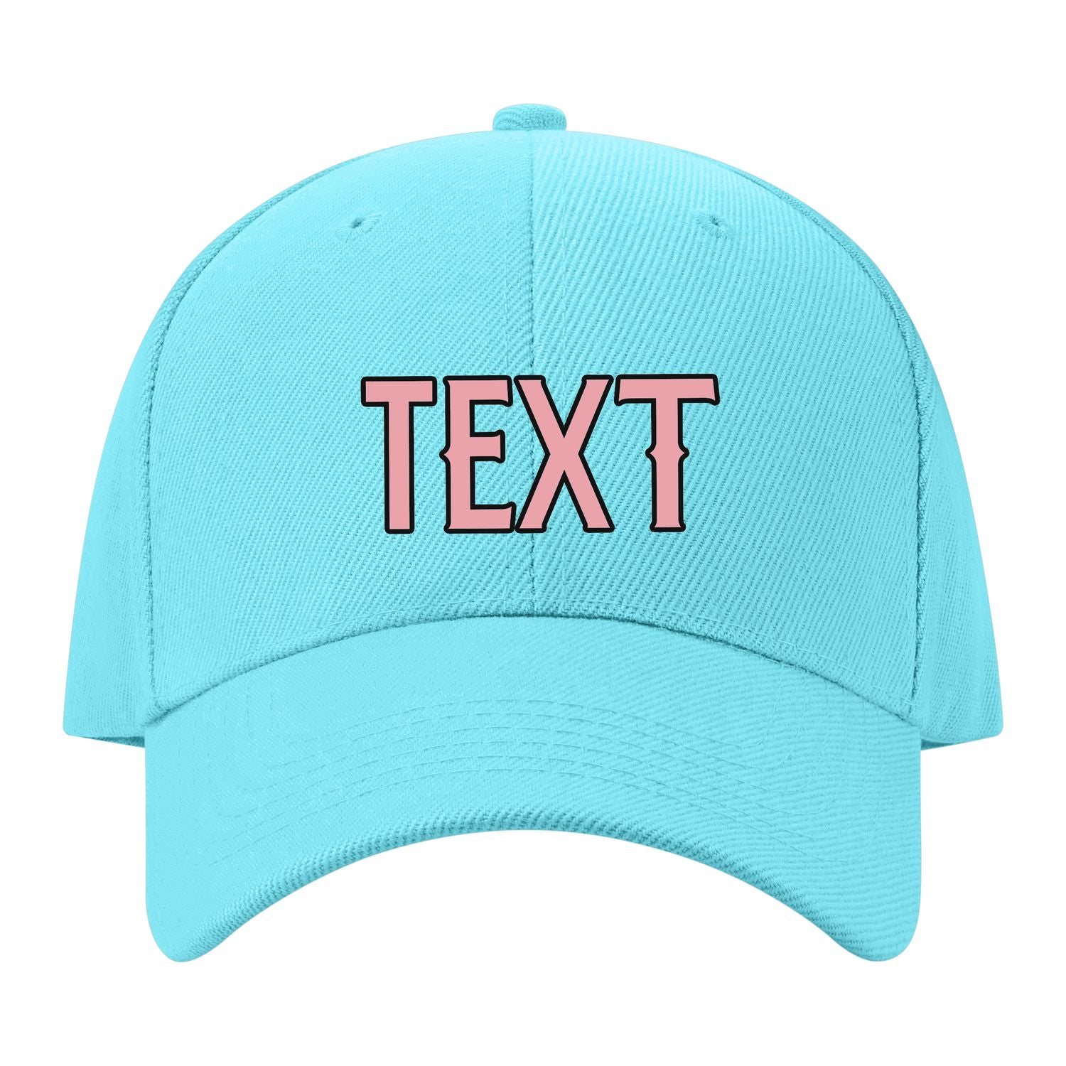 Custom Pale Ice Blue Light Emerald Green Hat 18B21721
