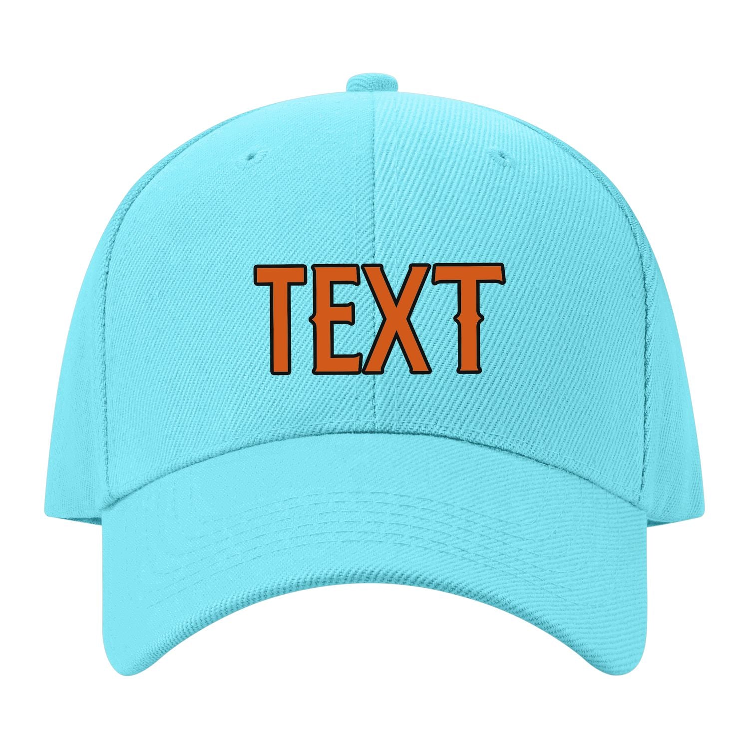 Custom Pale Ice Blue Blue Green Hat 18B21728