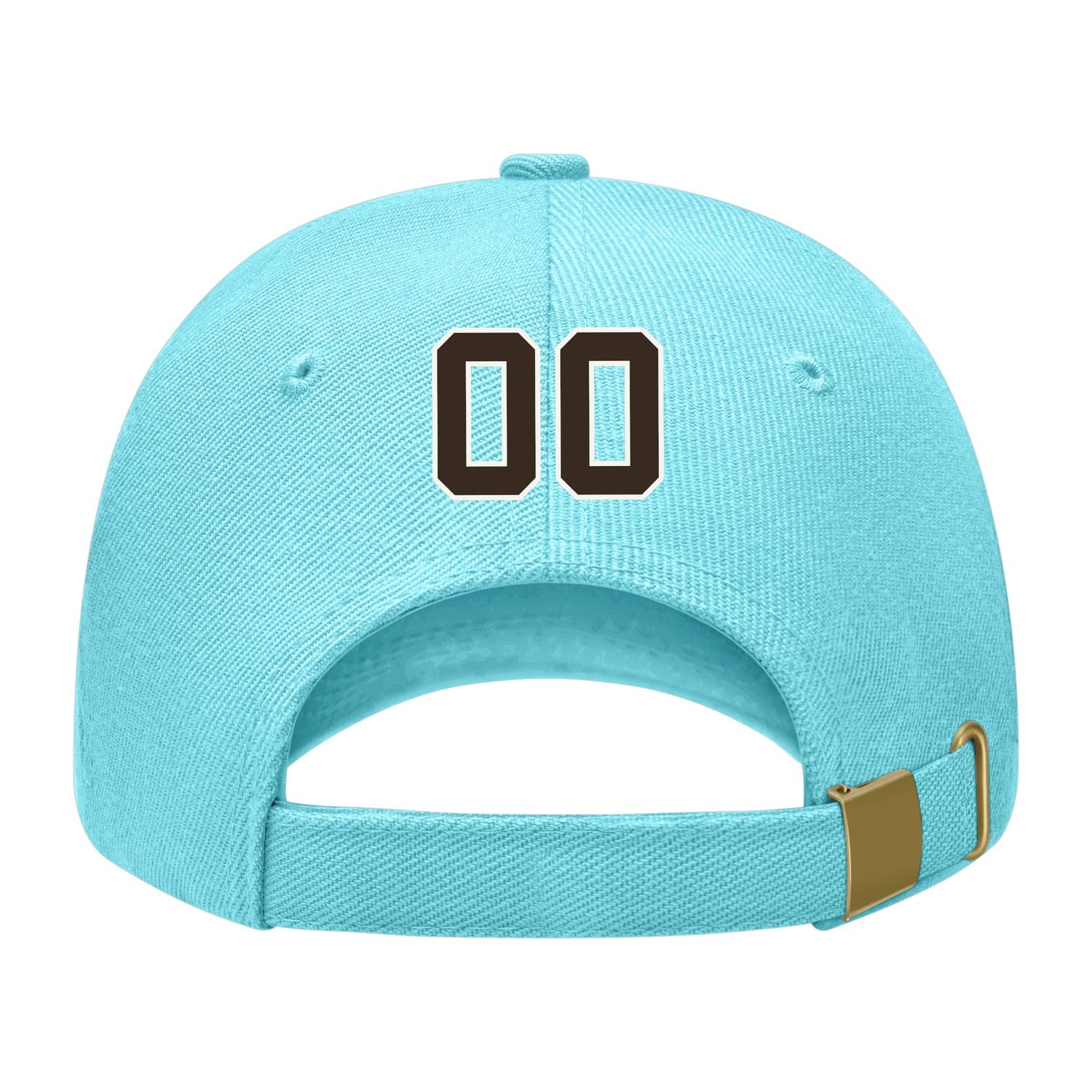 Custom Pale Ice Blue Black Hat 18B21801