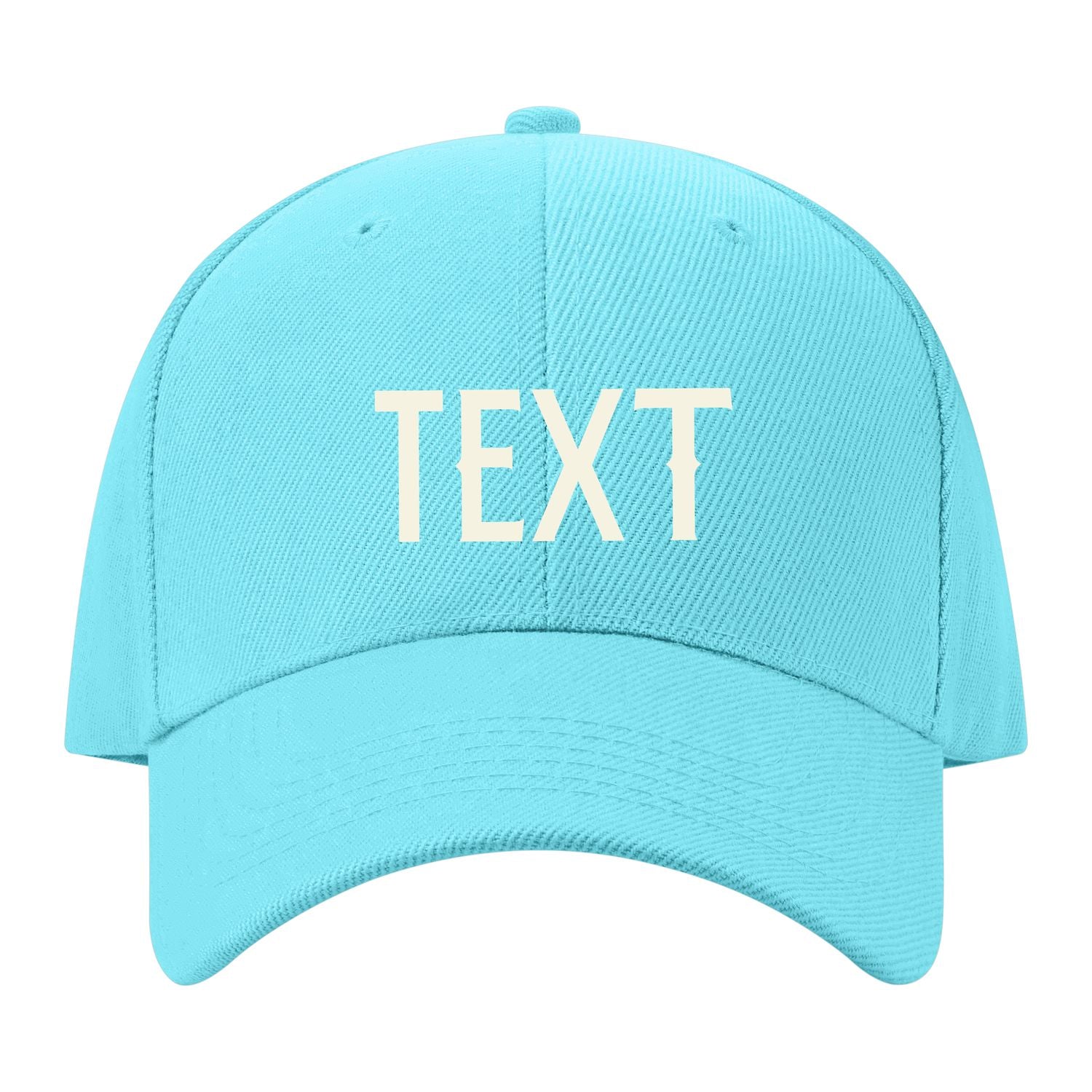 Custom Pale Ice Blue Light Purple Hat 18B21803