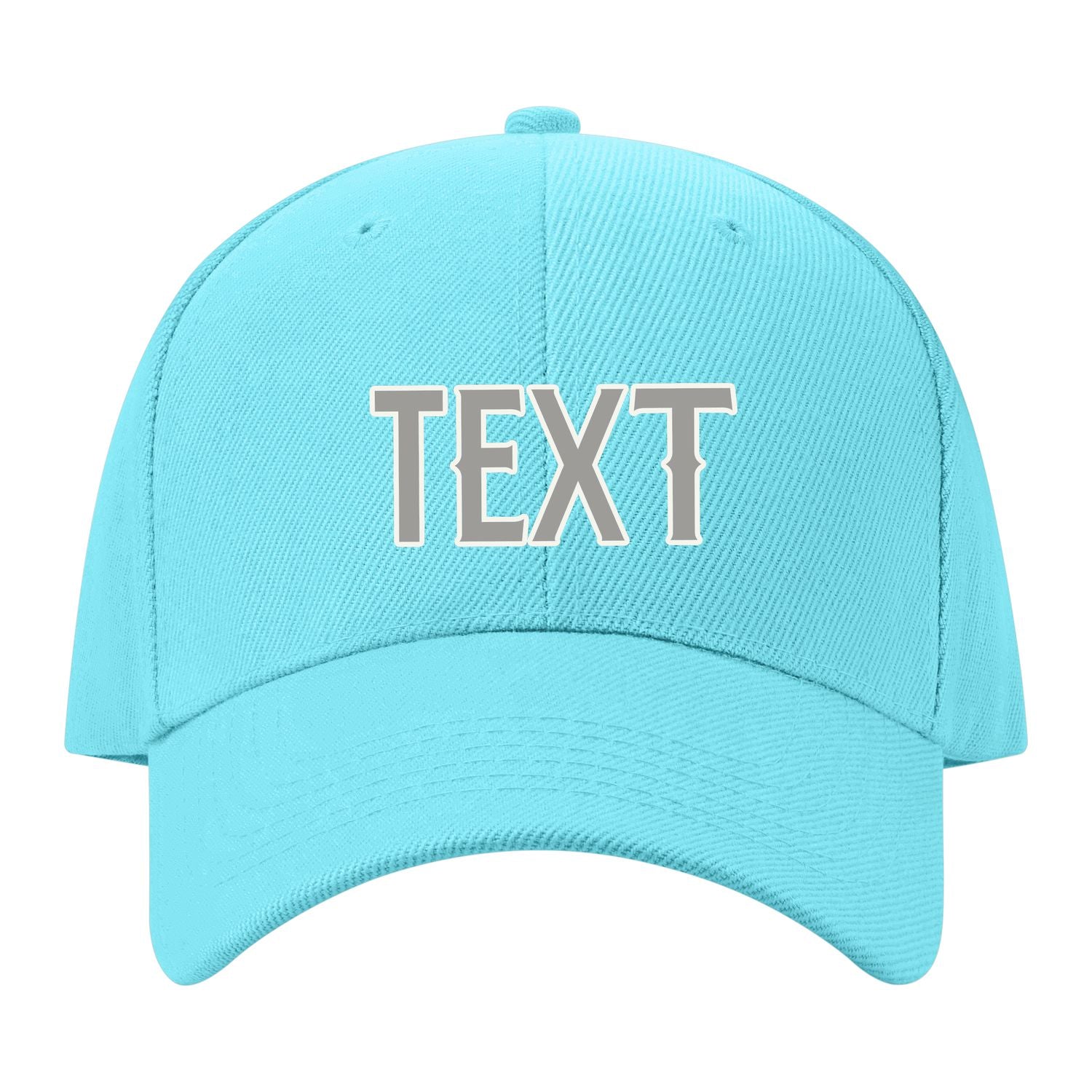 Custom Pale Ice Blue Light Green Hat 18B21804