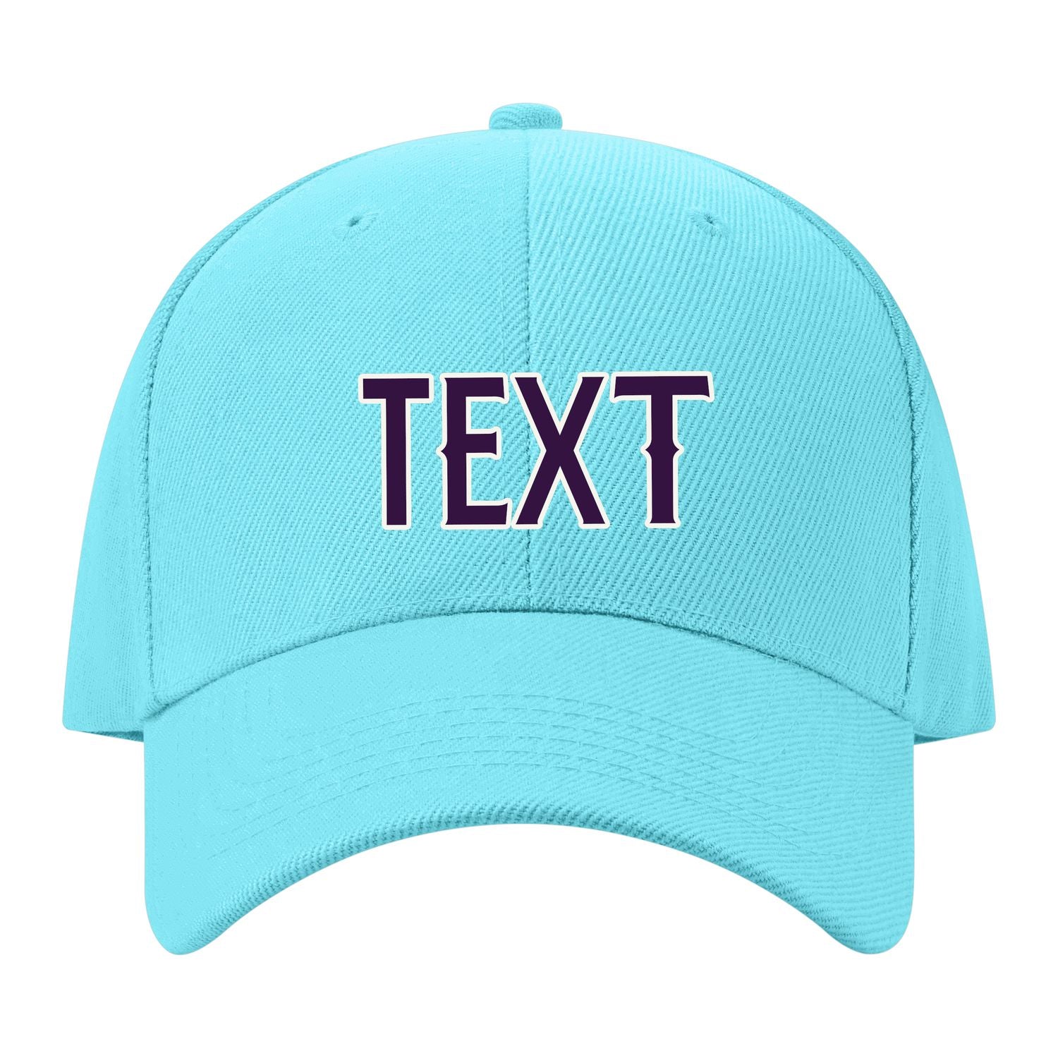 Custom Pale Ice Blue Gray Hat 18B21807