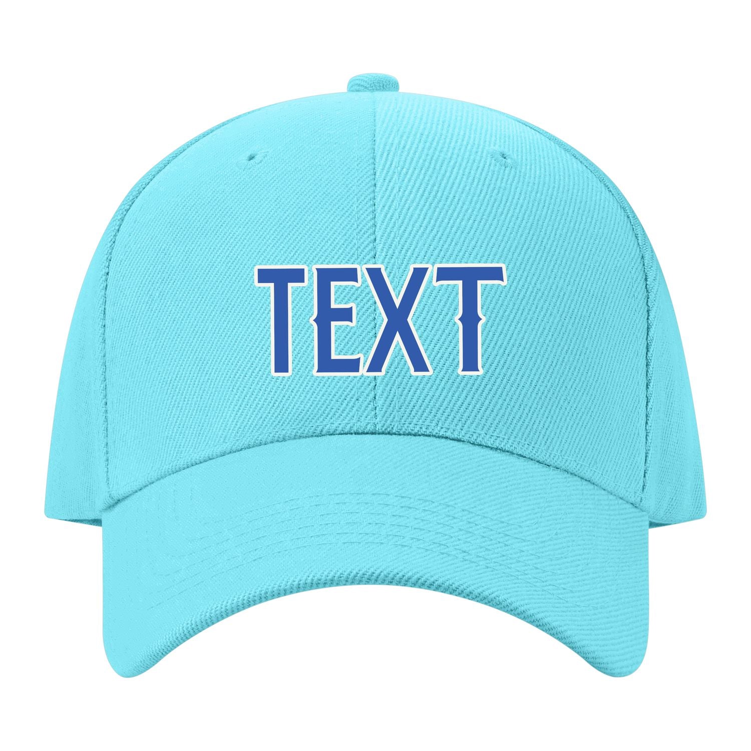 Custom Pale Ice Blue Navy Hat 18B21809