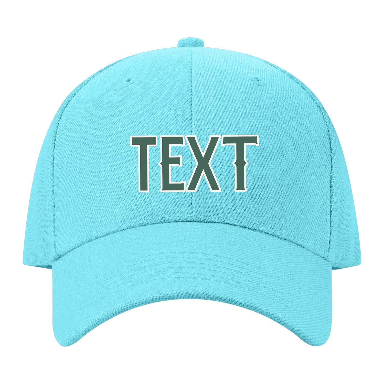 Custom Pale Ice Blue Slate Gray Hat 18B21827