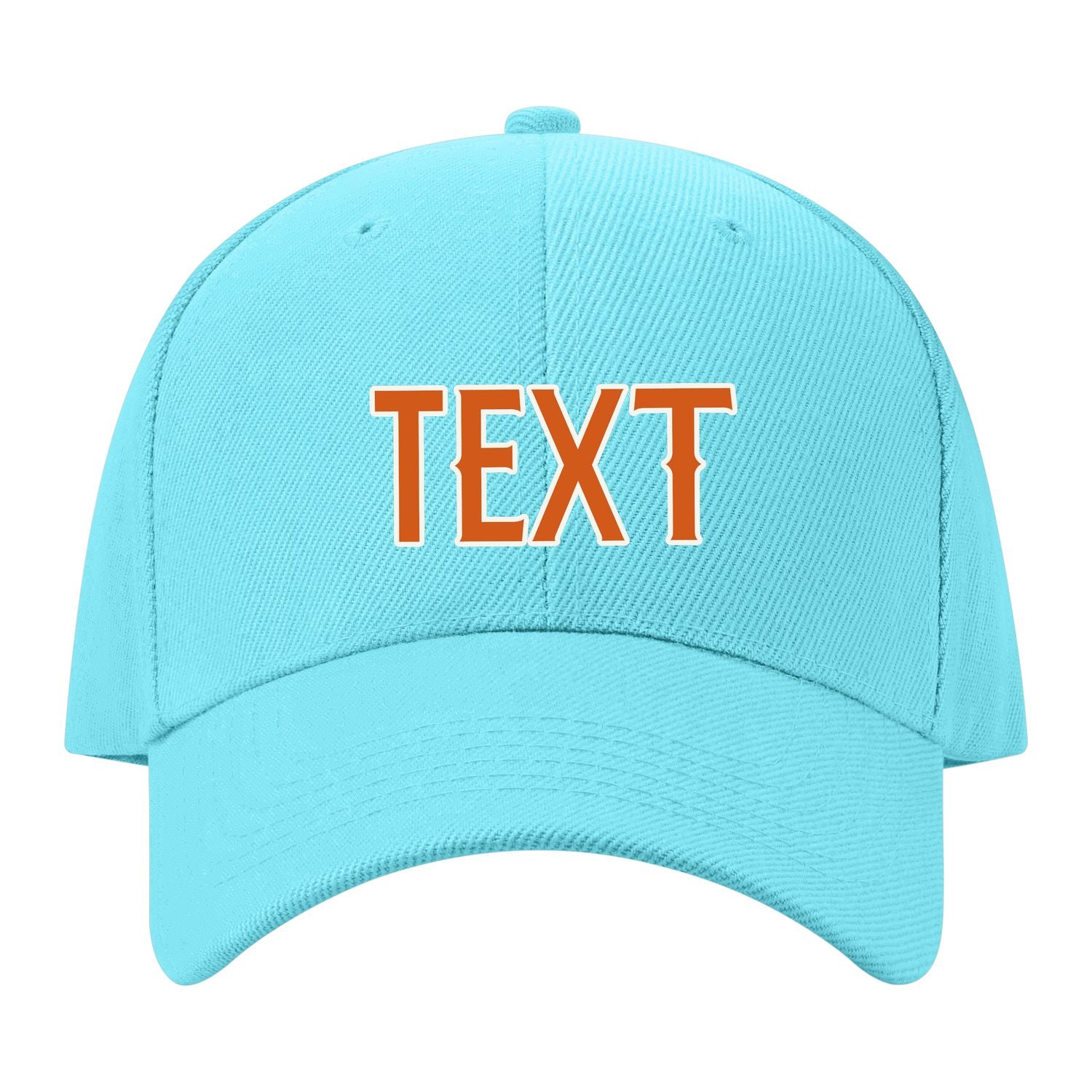 Custom Pale Ice Blue Blue Green Hat 18B21828