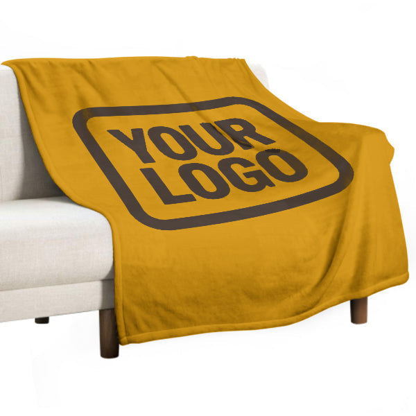 Custom Yellow Brown Blanket